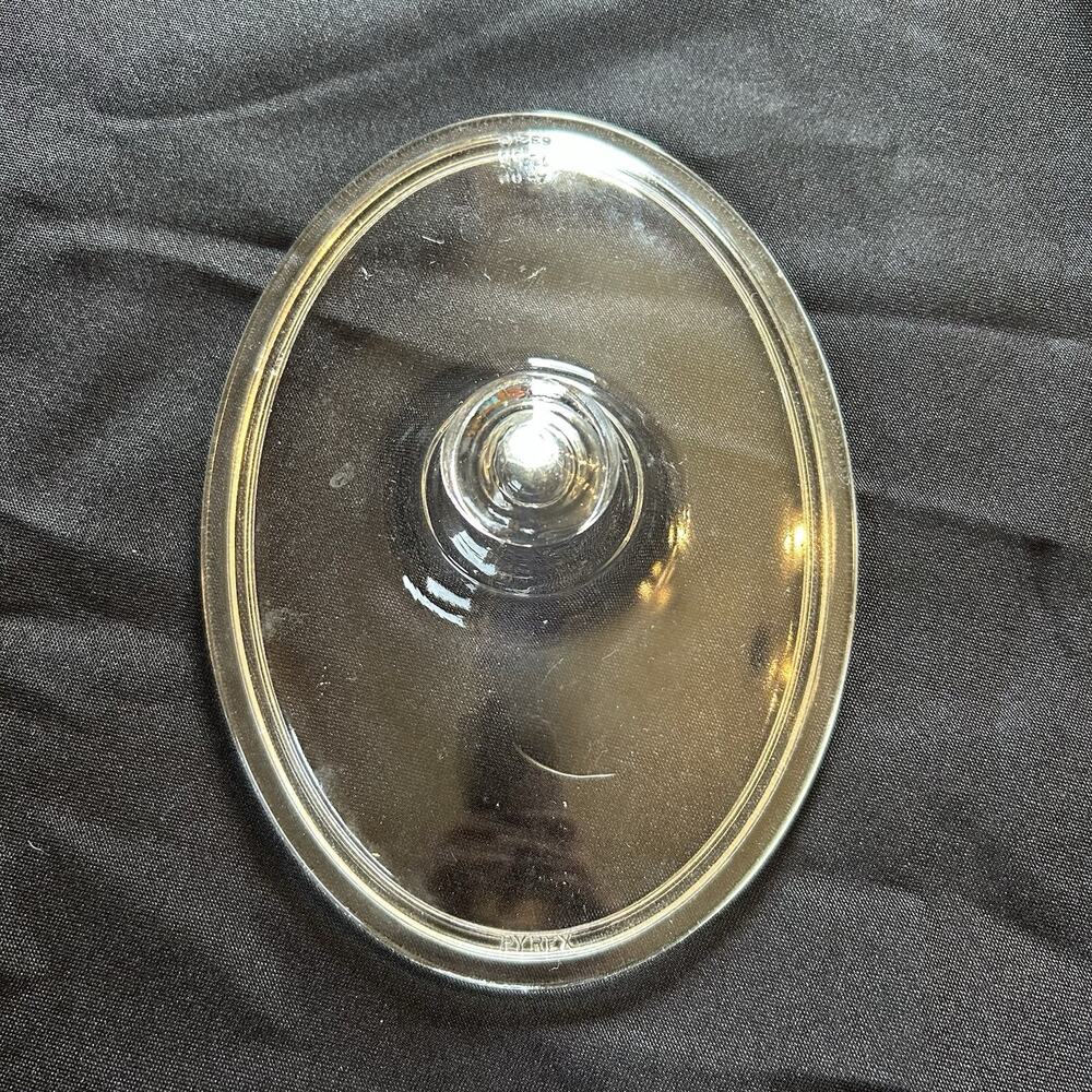 Pyrex 632- C Oval Clear Glass Replacement Lid Only